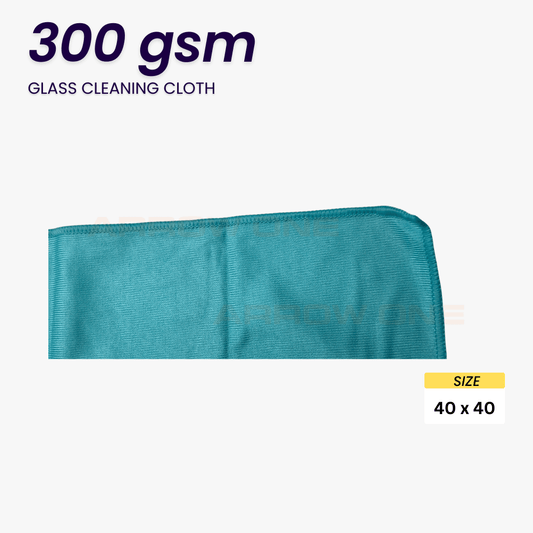 Glass Cleaning Cloth (300 GSM) Pack of 2