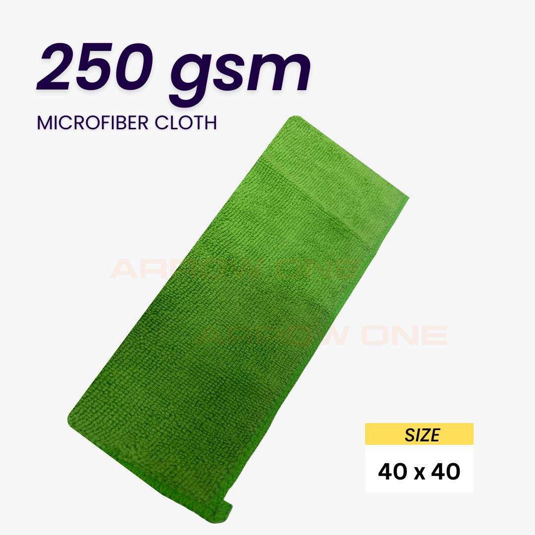 Polishing & Drying Microfiber Towel (250 GSM) Pack of 2