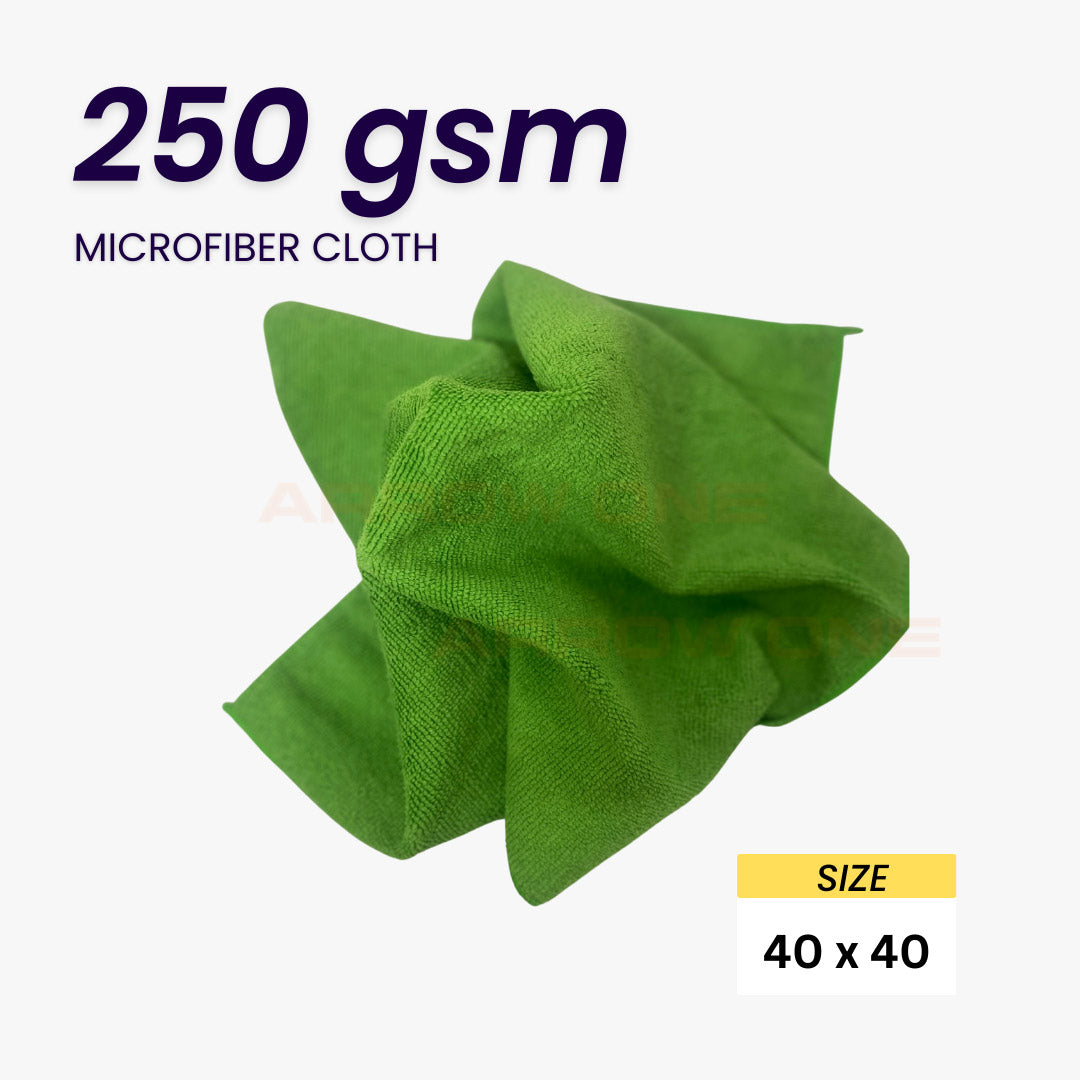 Polishing & Drying Microfiber Towel (250 GSM) Pack of 2