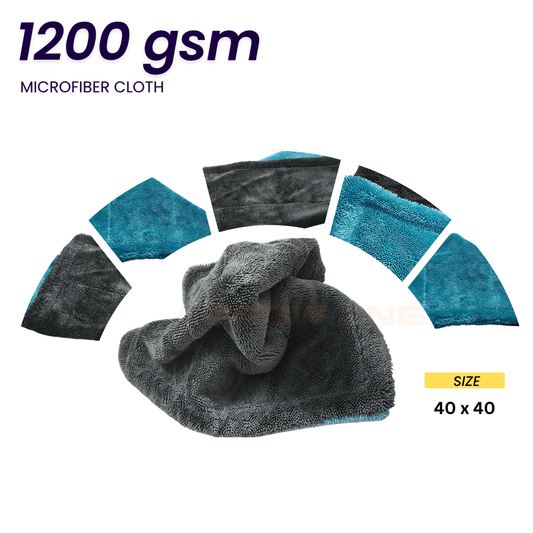 Polishing & Drying Microfiber Towel (1200 GSM) Pack of 2