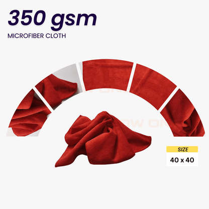 Polishing & Drying Microfiber Towel (350 GSM) Pack of 2