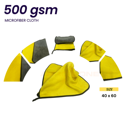 Polishing & Drying Microfiber Towel (500 GSM) Pack of 2