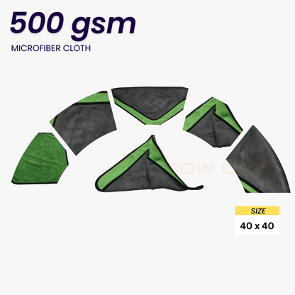 Polishing & Drying Microfiber Towel (500 GSM) Pack of 2