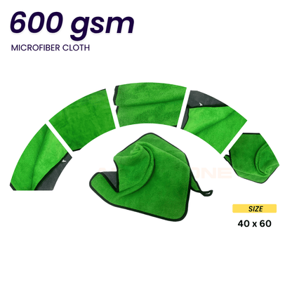 Polishing & Drying Microfiber Towel (600 GSM) Pack of 2