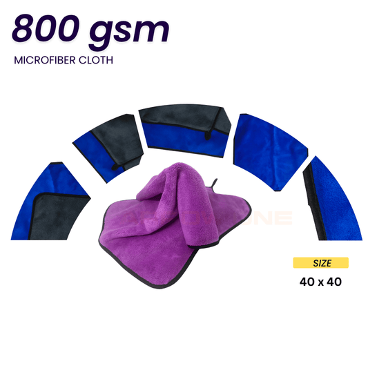 Polishing & Drying Microfiber Towel (800 GSM) Pack of 2