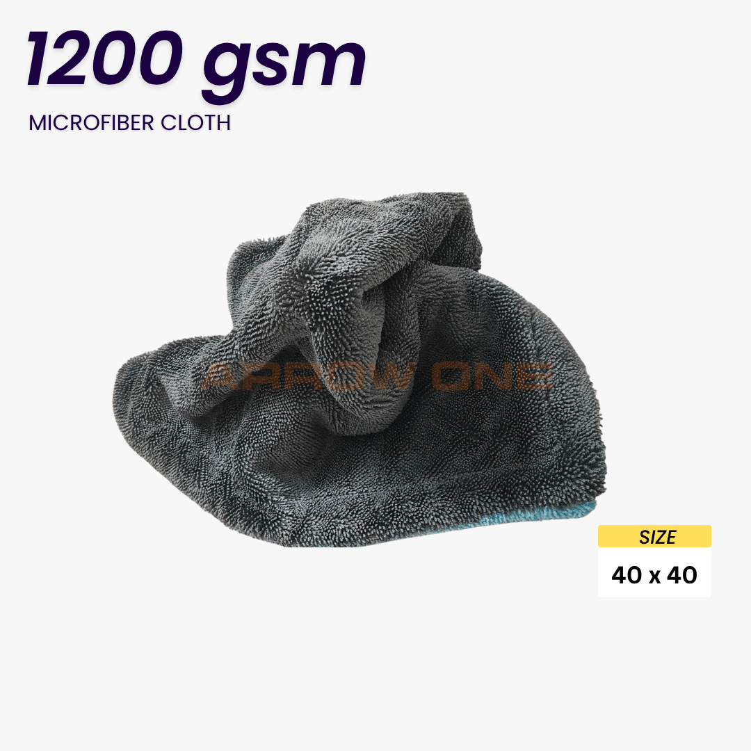 Polishing & Drying Microfiber Towel (1200 GSM) Pack of 2