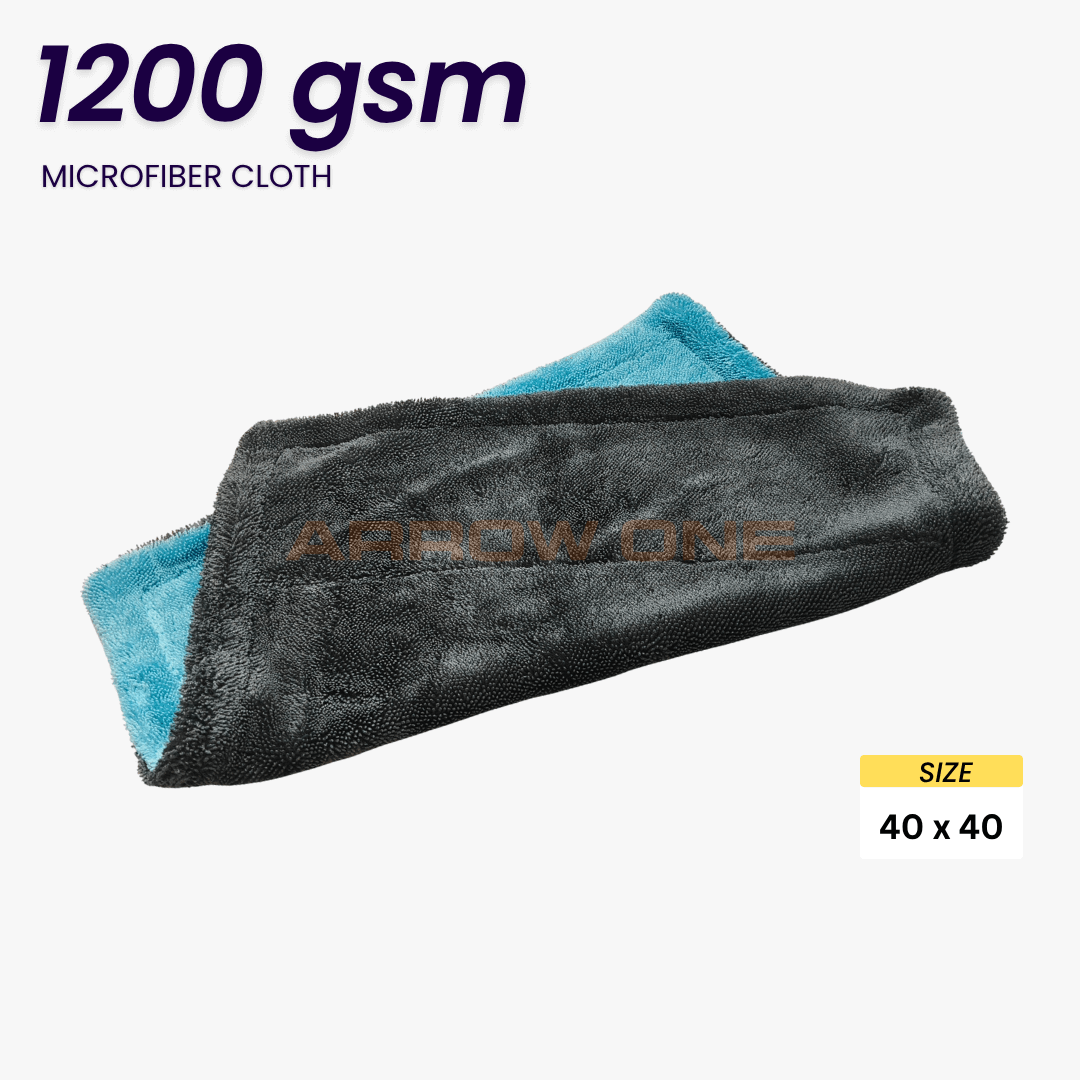 Polishing & Drying Microfiber Towel (1200 GSM) Pack of 2