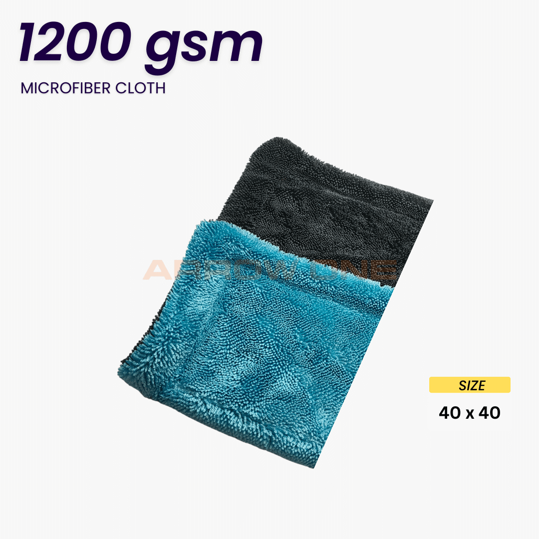 Polishing & Drying Microfiber Towel (1200 GSM) Pack of 2