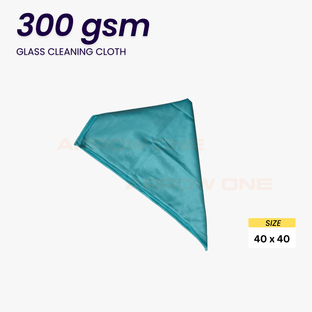 Glass Cleaning Cloth (300 GSM) Pack of 2