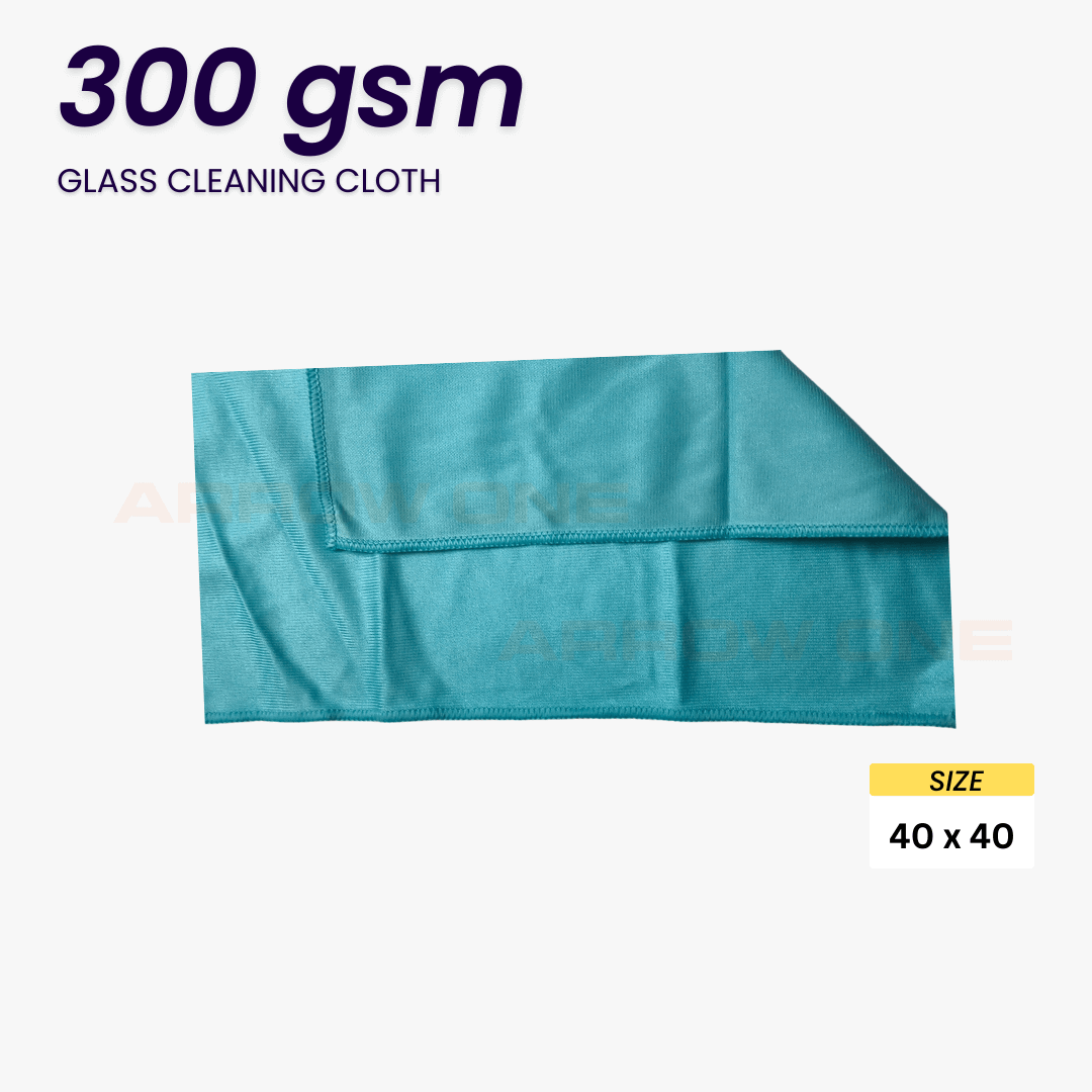 Glass Cleaning Cloth (300 GSM) Pack of 2