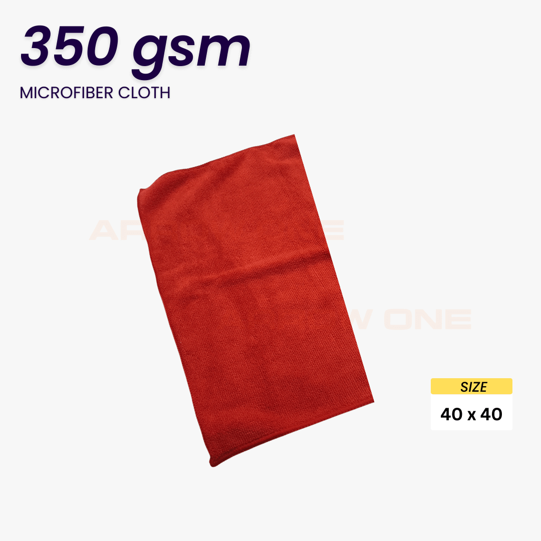 Polishing & Drying Microfiber Towel (350 GSM) Pack of 2
