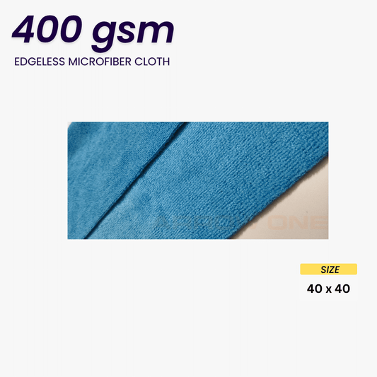 Polishing & Drying Microfiber Towel (400 GSM edgeless) Pack of 2