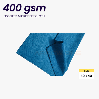 Polishing & Drying Microfiber Towel (400 GSM edgeless) Pack of 2