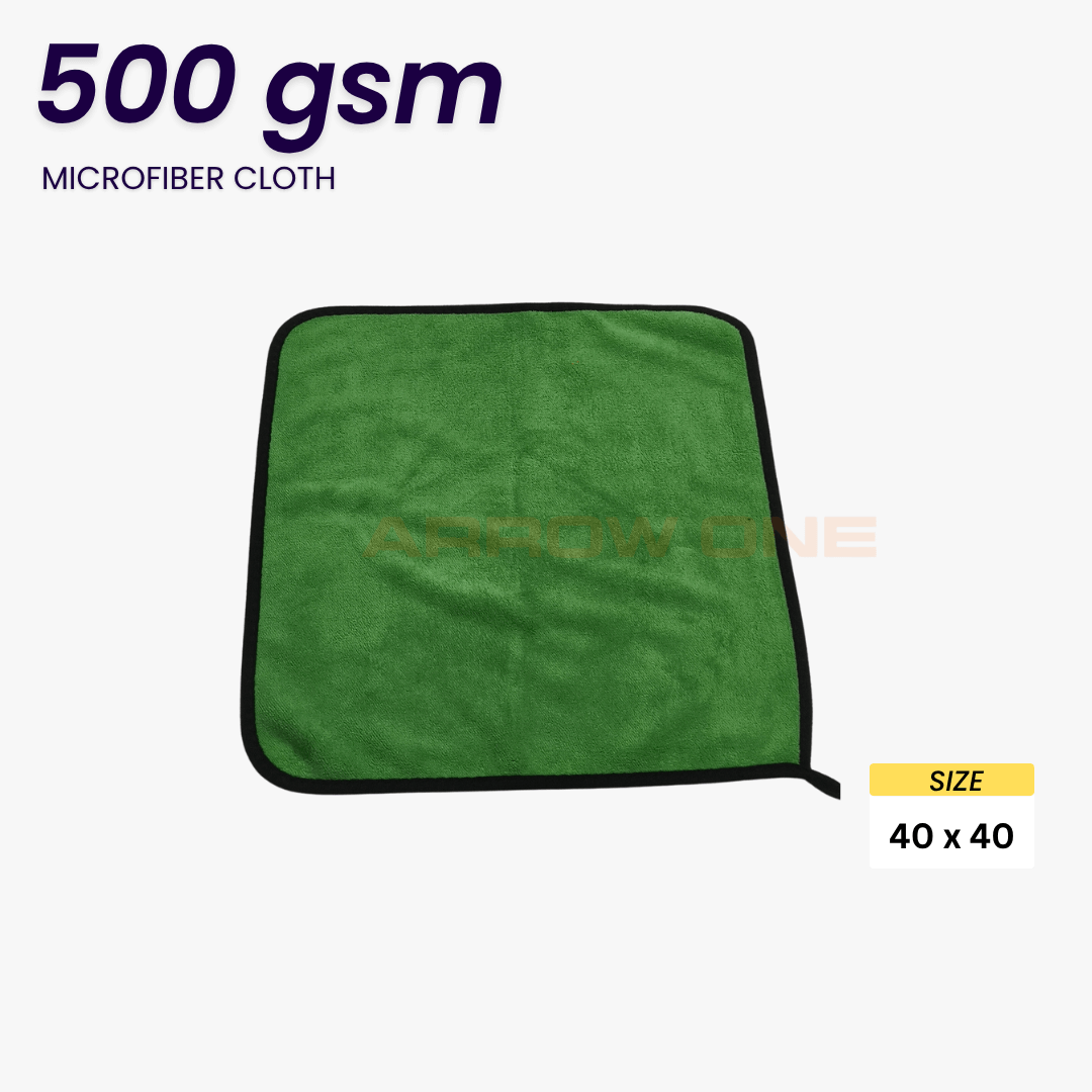 Polishing & Drying Microfiber Towel (500 GSM) Pack of 2