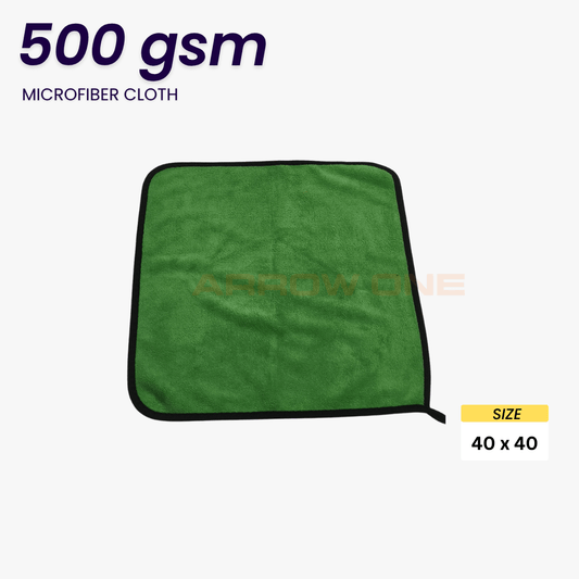 Polishing & Drying Microfiber Towel (500 GSM) Pack of 2
