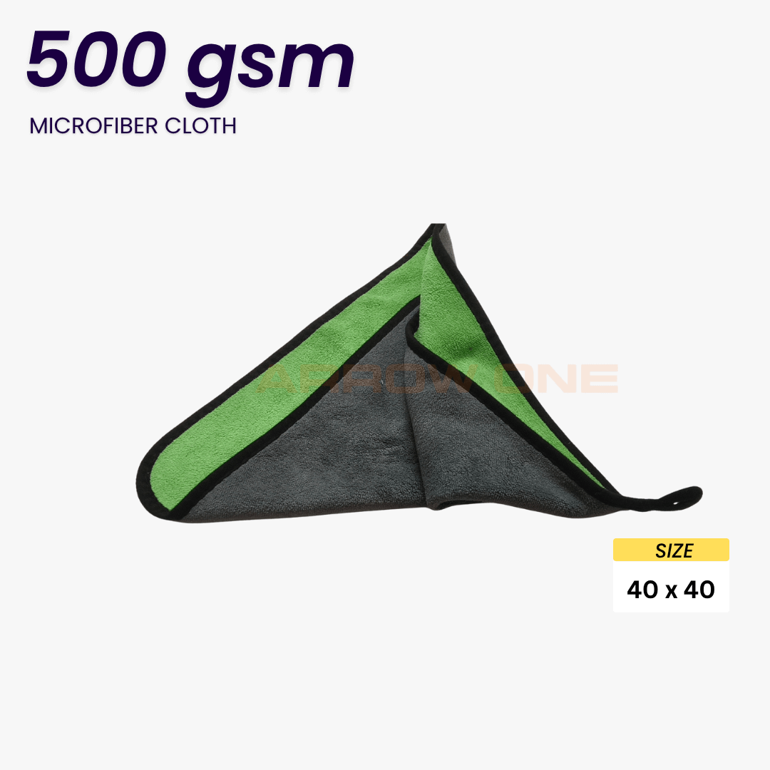 Polishing & Drying Microfiber Towel (500 GSM) Pack of 2