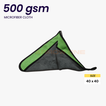 Polishing & Drying Microfiber Towel (500 GSM) Pack of 2