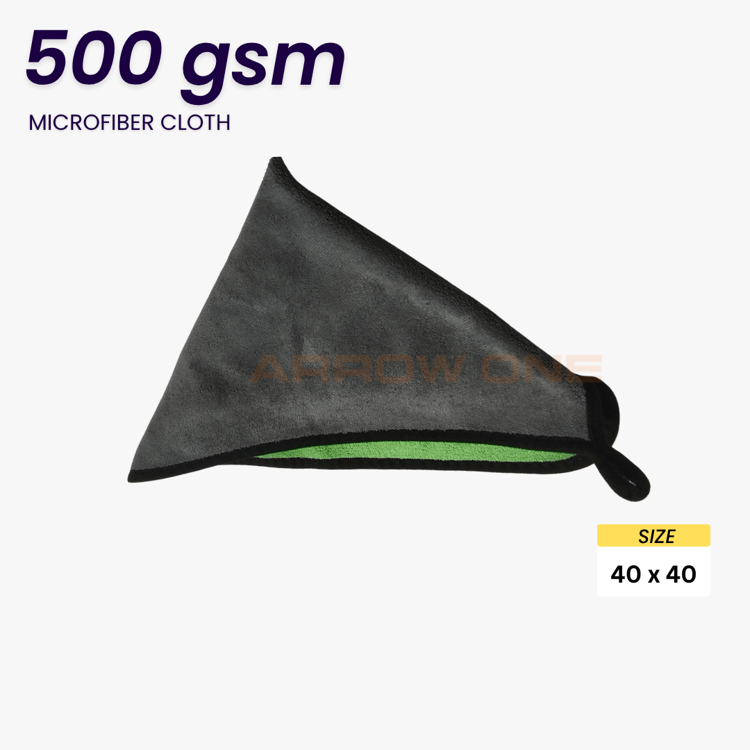 Polishing & Drying Microfiber Towel (500 GSM) Pack of 2
