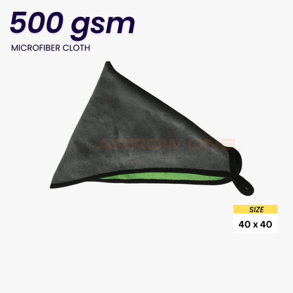 Polishing & Drying Microfiber Towel (500 GSM) Pack of 2