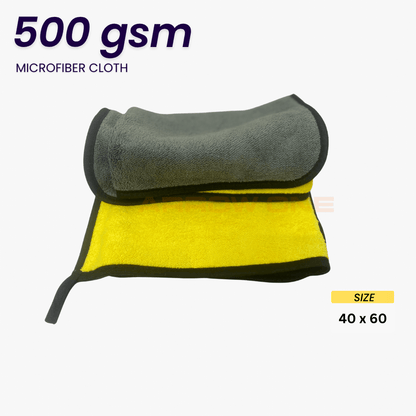 Polishing & Drying Microfiber Towel (500 GSM) Pack of 2
