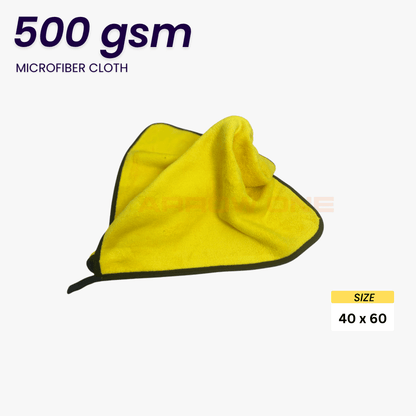 Polishing & Drying Microfiber Towel (500 GSM) Pack of 2