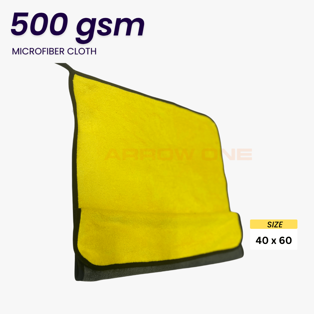 Polishing & Drying Microfiber Towel (500 GSM) Pack of 2