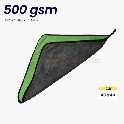 Polishing & Drying Microfiber Towel (500 GSM) Pack of 2