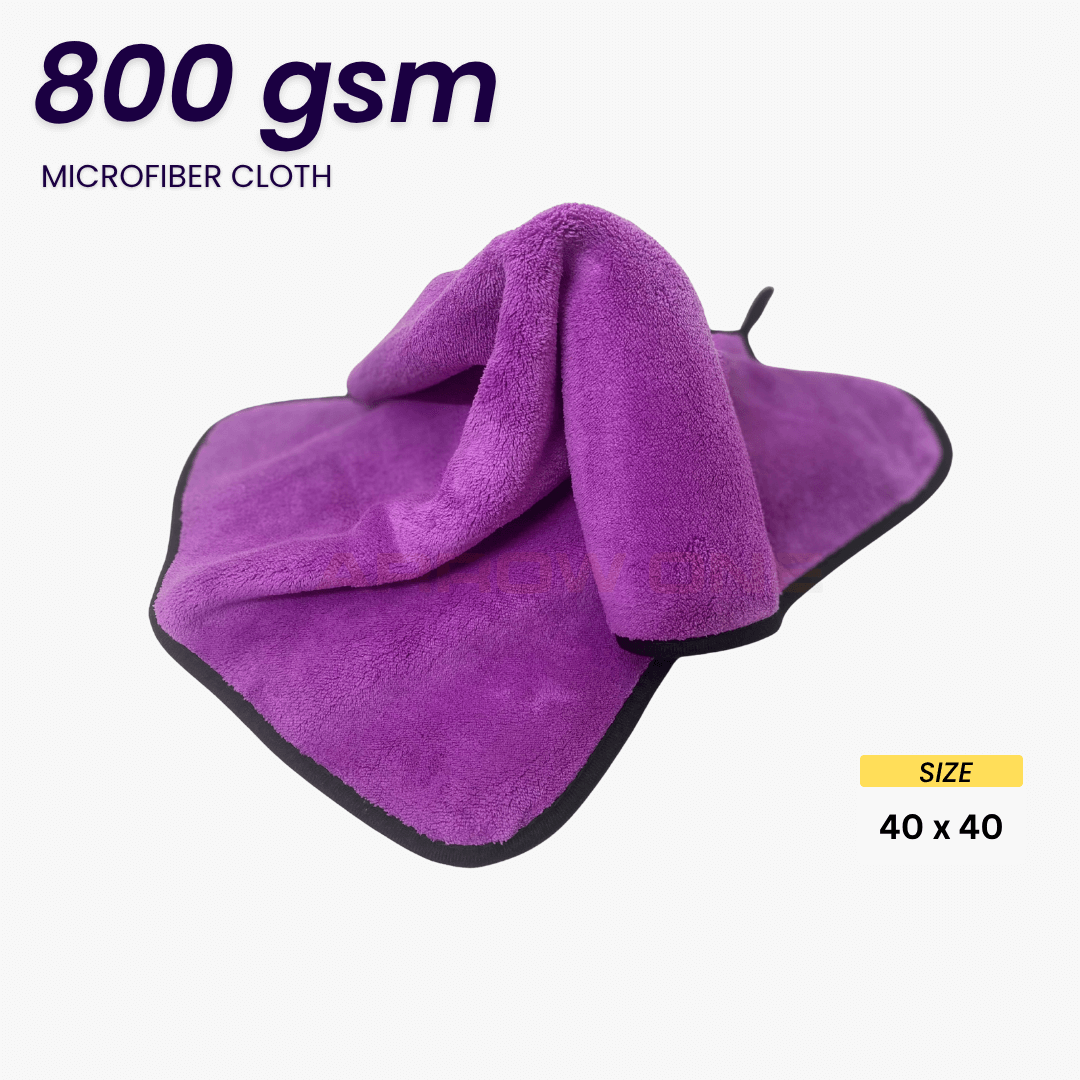 Polishing & Drying Microfiber Towel (800 GSM) Pack of 2