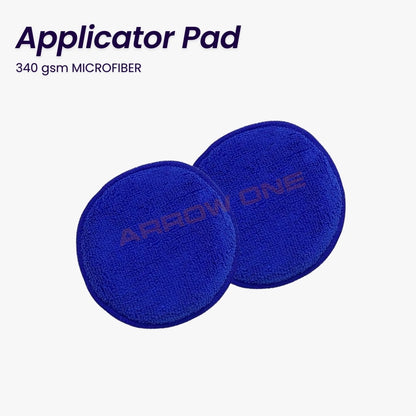 Microfiber Reusable Round Polishing Pad (340 GSM) Pack of 4