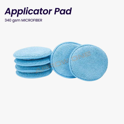 Microfiber Reusable Round Polishing Pad (340 GSM) Pack of 4