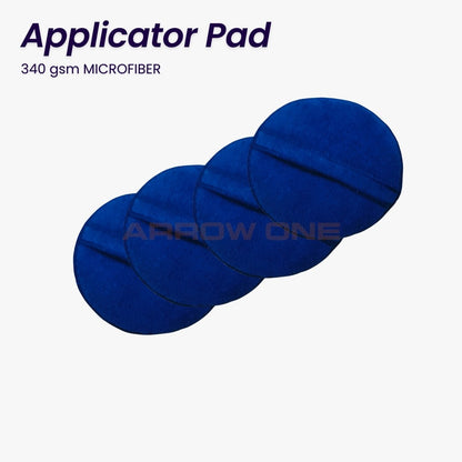 Microfiber Reusable Round Polishing Pad (340 GSM) Pack of 4