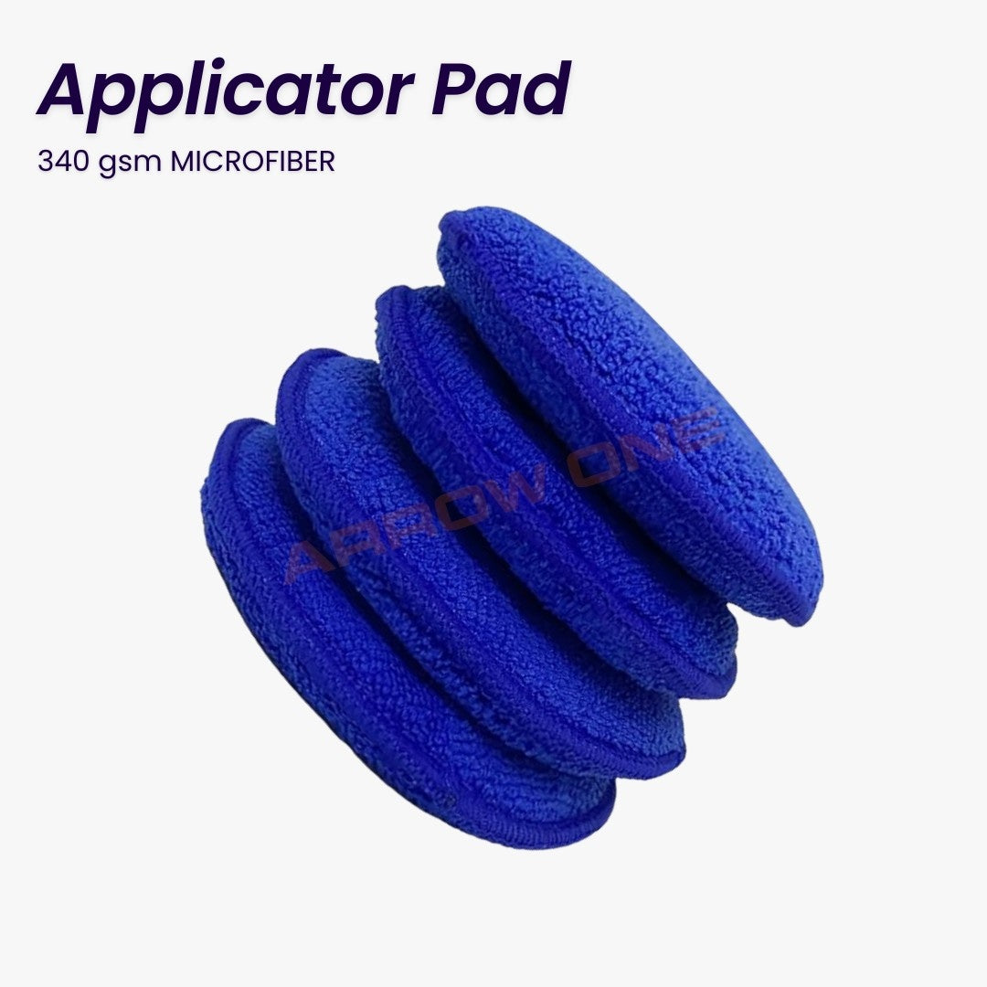 Microfiber Reusable Round Polishing Pad (340 GSM) Pack of 4