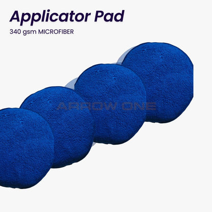 Microfiber Reusable Round Polishing Pad (340 GSM) Pack of 4