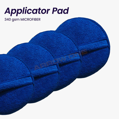 Microfiber Reusable Round Polishing Pad (340 GSM) Pack of 4