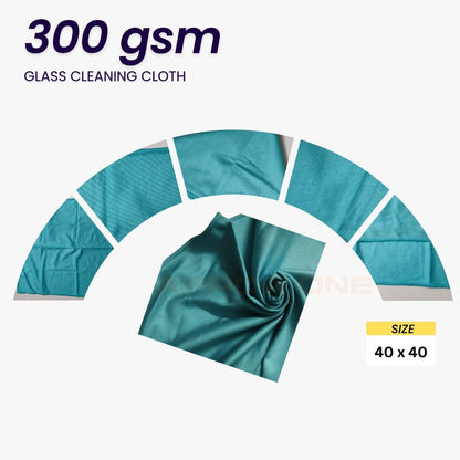 Glass Cleaning Cloth (300 GSM) Pack of 2