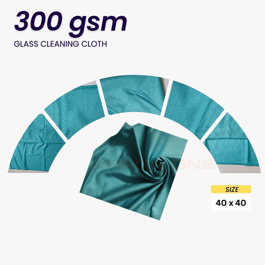 Glass Cleaning Cloth (300 GSM) Pack of 2